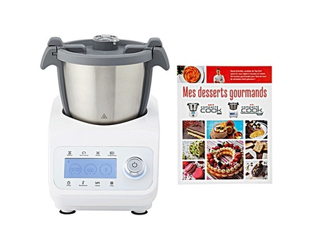 Robot cuiseur Compact Cook Elite CF1602 L -Blanc/Gris