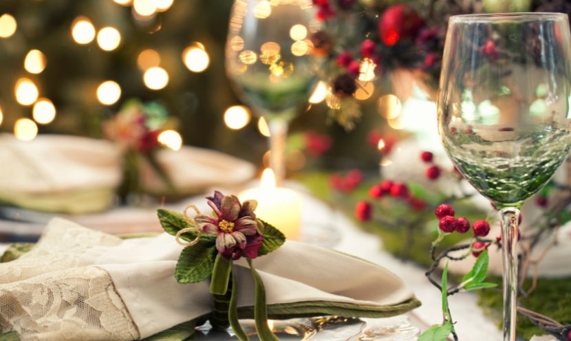 Décorer une table de Noël