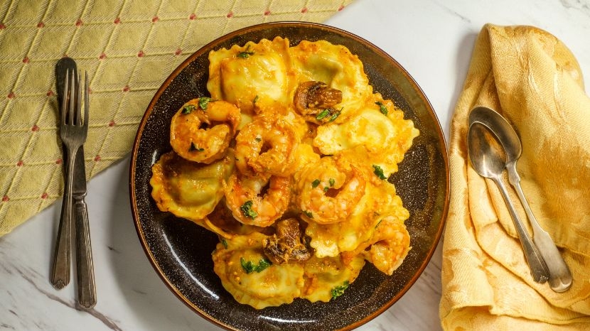 Comment réaliser des raviolis aux crevettes et Saint-Jacques ?
