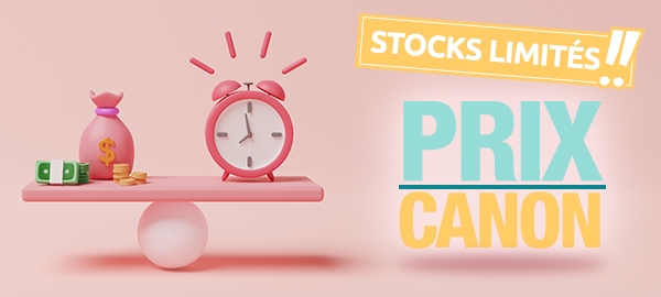 Prix canon stocks limités 